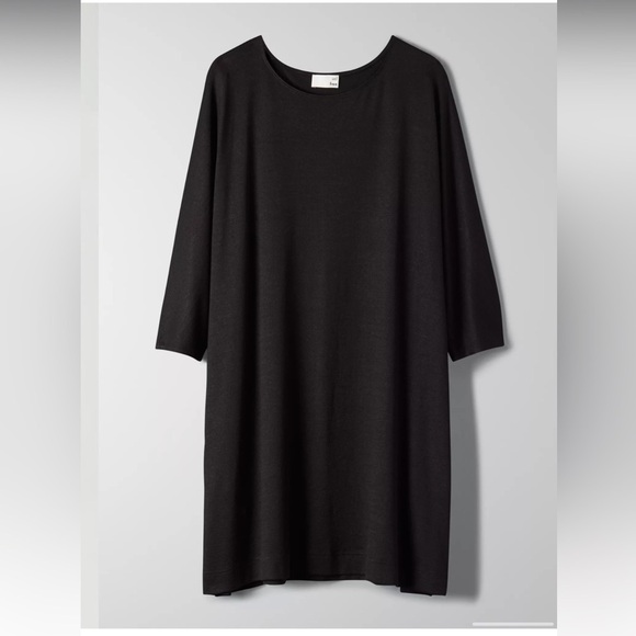 Aritzia Wilfred Free Cober Dress T shirt Style Black size L - Picture 6 of 15